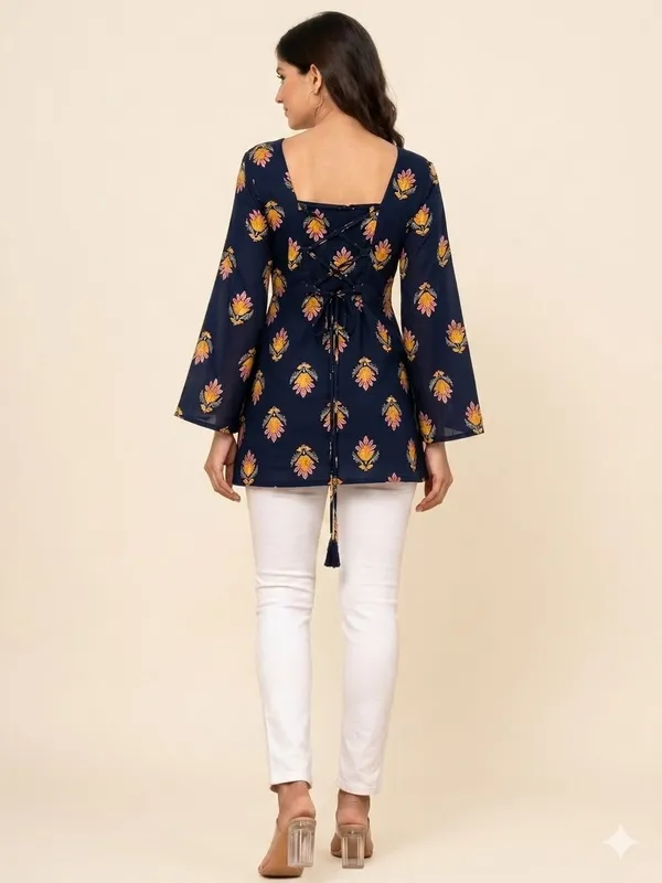 Navy_Floral_Print_Bell_Sleeve_Tie-Back_Top_for_Women