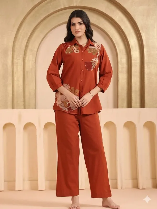 Fancy_Co-Ord_Set_Star_Jal_Cotton_With_Heavy_Embroidery_Work_