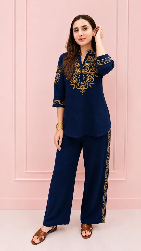 Premium_Cotton_Flex_Co-ord_Set_Top_And_Cotton_Flex_Pant_with_Beautiful_Embroidery_&_Lace_Work_