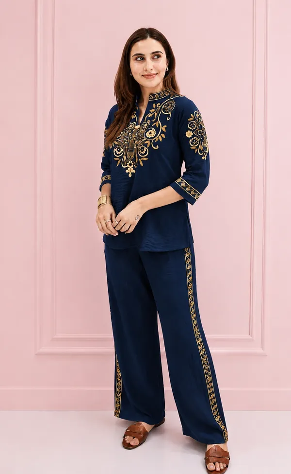 Premium_Cotton_Flex_Co-ord_Set_Top_And_Cotton_Flex_Pant_with_Beautiful_Embroidery_&_Lace_Work_