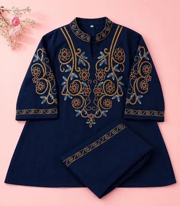 Premium_Cotton_Flex_Co-ord_Set_Top_And_Cotton_Flex_Pant_with_Beautiful_Embroidery_&_Lace_Work_