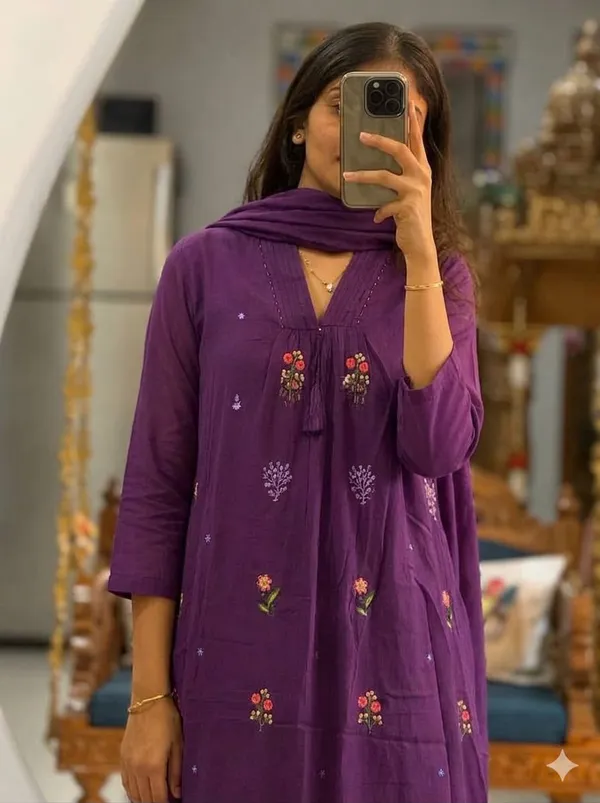 Purple_Cotton_Embroidered_Straight_Kurta_Set_With_Dupatta_For_Women