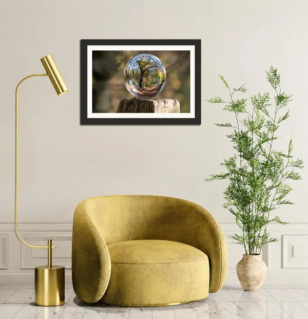 Glass_Sphere_Landscape_Wall_Art_Forest_Reflection_Photo_Frame_Without_Glass