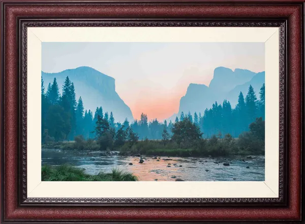 Misty_Valley_Landscape_Wall_Art_Sunrise_River_Photo_Frame_Without_Glass