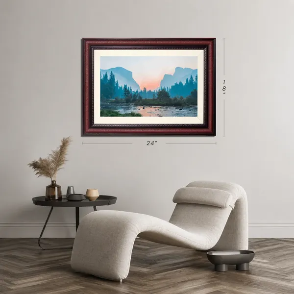 Misty_Valley_Landscape_Wall_Art_Sunrise_River_Photo_Frame_Without_Glass