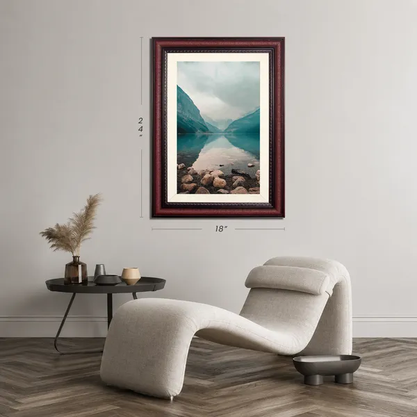 Turquoise_Lake_Landscape_Wall_Art_Mountain_Rocks_Photo_Frame_Without_Glass