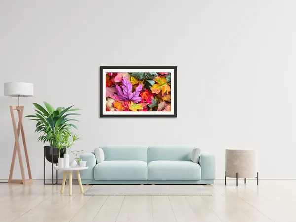Canadian_Leaves_Wooden_Framed_Art_Print_For_Home_Without_Glass