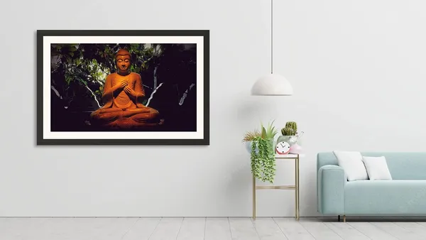 Buddha_Sculpture_Photo_Print_With_Mount_Frame_Without_Glass