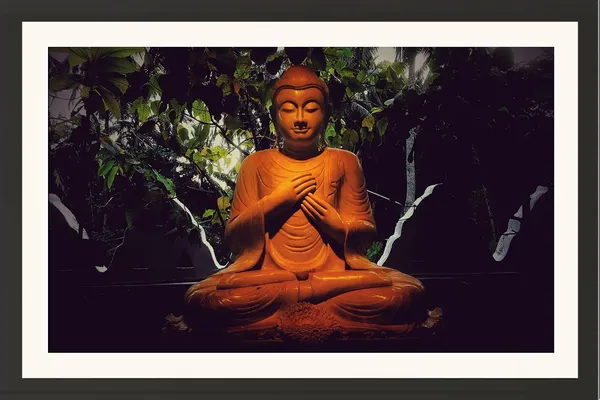 Buddha_Sculpture_Photo_Print_With_Mount_Frame_Without_Glass