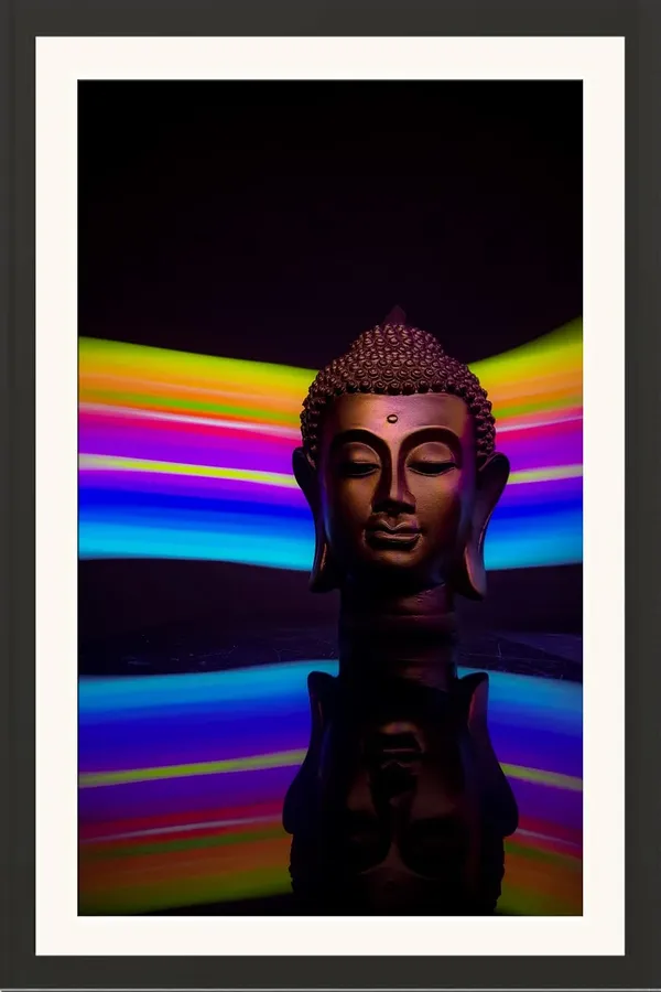 Buddha_Photography_Print_With_Mount_Frame_Without_Glass