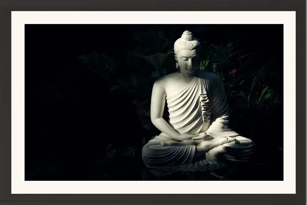 Buddha_Statue_Photography_Print_With_Frame_Without_Glass