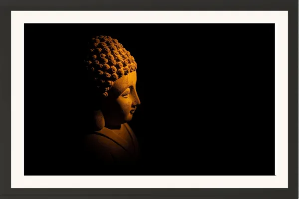 Buddha_Statue_Photography_Print_With_Mount_Frame
