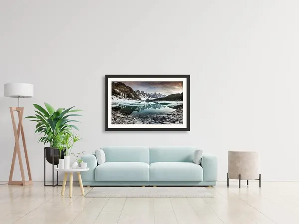Turquoise_Glacier_Lake_Landscape_Photo_Frame_Without_Glass_|_Snow-Capped_Mountain_Wall_Art