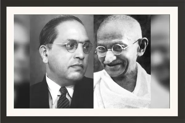 Bhim_Rao_Ambedkar_Photo_With_Mahatma_Gandhi_Frame_Without_Glass