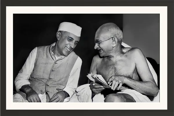 Chacha_Nehru_Ki_Photo_Frame_Without_Glass_–_Nehru_&_Gandhi_Candid_Wall_Art