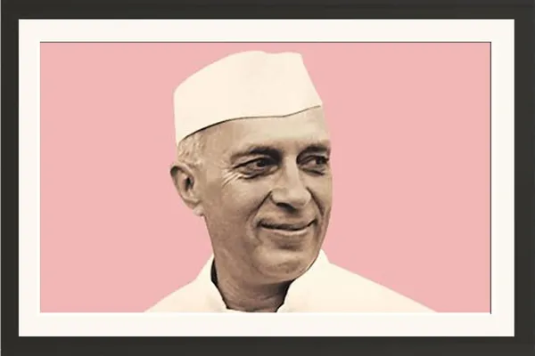 Jawaharlal_Nehru_Photo_Frame_Without_Glass_–_Colourful_Pink_Backdrop_Portrait_Wall_Art