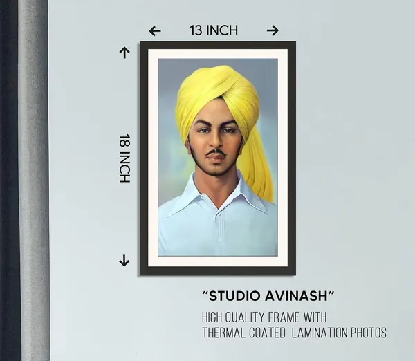 Bhagat_Singh_Vibrant_Portrait_Without_Glass_|_Colorful_Patriotic_Wall_Hanging_Frame