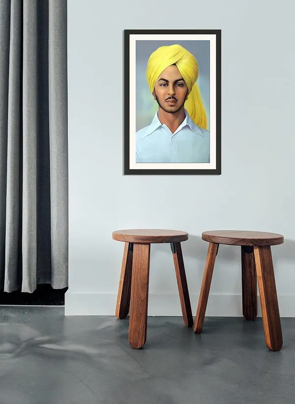 Bhagat_Singh_Vibrant_Portrait_Without_Glass_|_Colorful_Patriotic_Wall_Hanging_Frame