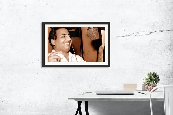 Mohammed_Rafi_Rare_Photo_Frame_Without_Glass_–_Recording_Studio_Candid_Wall_Art