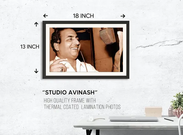 Mohammed_Rafi_Rare_Photo_Frame_Without_Glass_–_Recording_Studio_Candid_Wall_Art