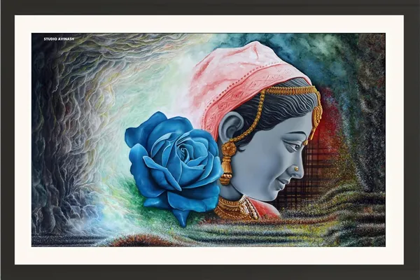 Bani_Thani_Wall_Painting_Framed_Art_Print_Without_Glass