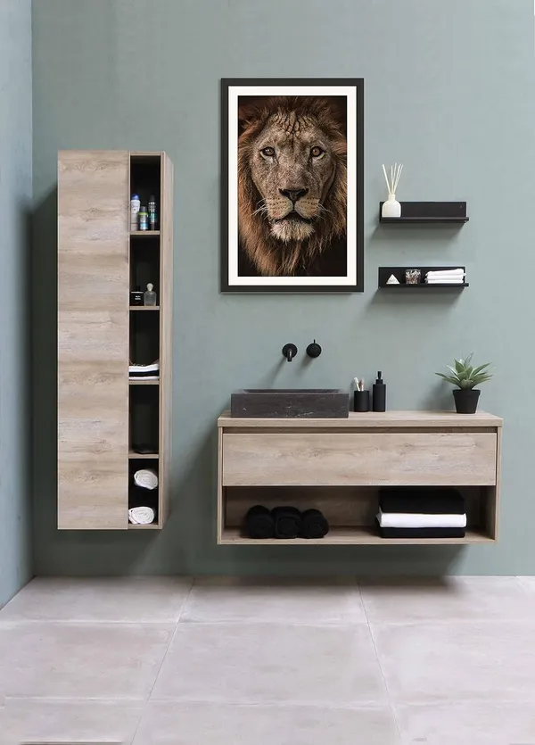 Lion_Face_Close-Up_Framed_Photo_Without_Glass_|_Wildlife_Wall_Art_for_Home_Décor