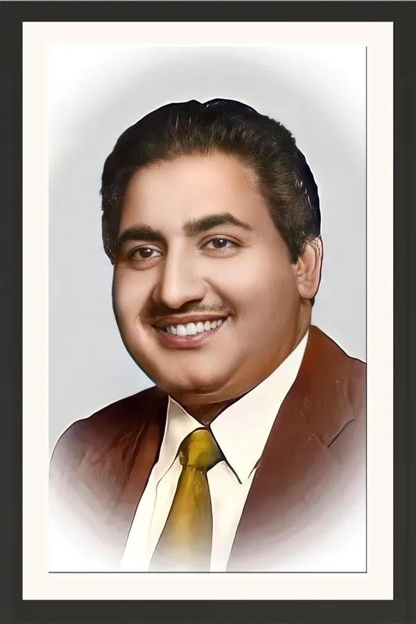 Mohammed_Rafi_Frame_Photo_Without_Glass_–_Casual_Yellow_Shirt_Profile_Wall_Hanging