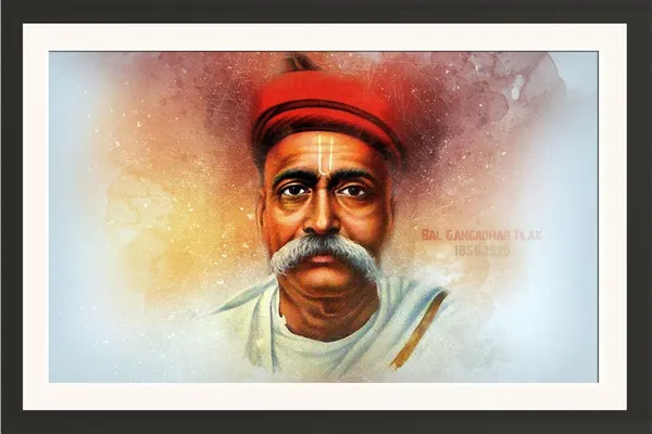 Bal_Gangadhar_Tilak_Artistic_Tribute_Without_Glass_|_Fire_of_Nationalism_Frame