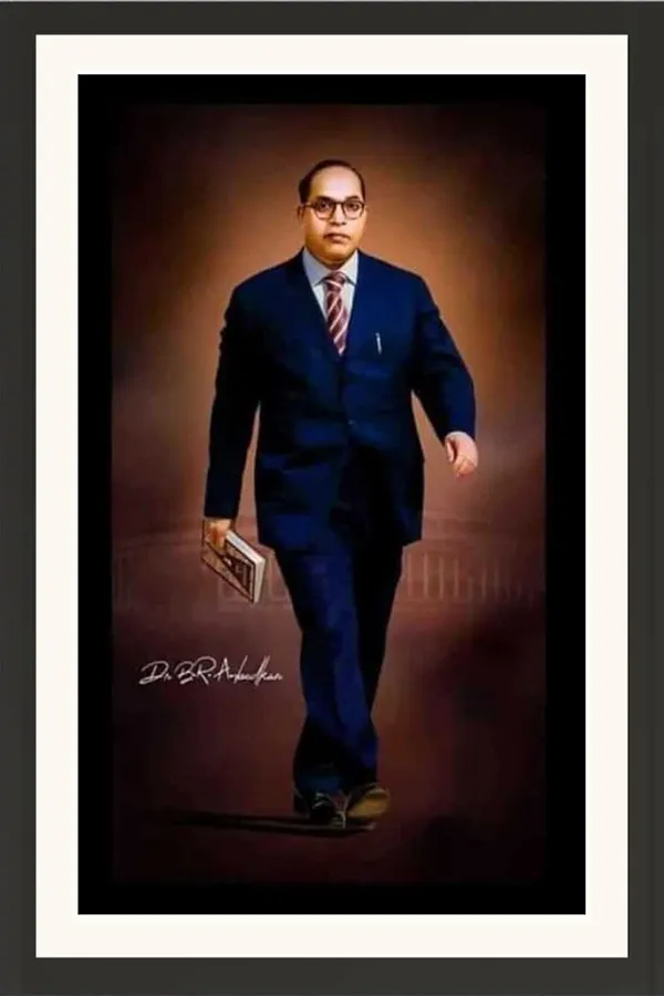 Bhim_Rao_Ambedkar_Photo_Walking_Pose_With_Signature_Frame_Without_Glass