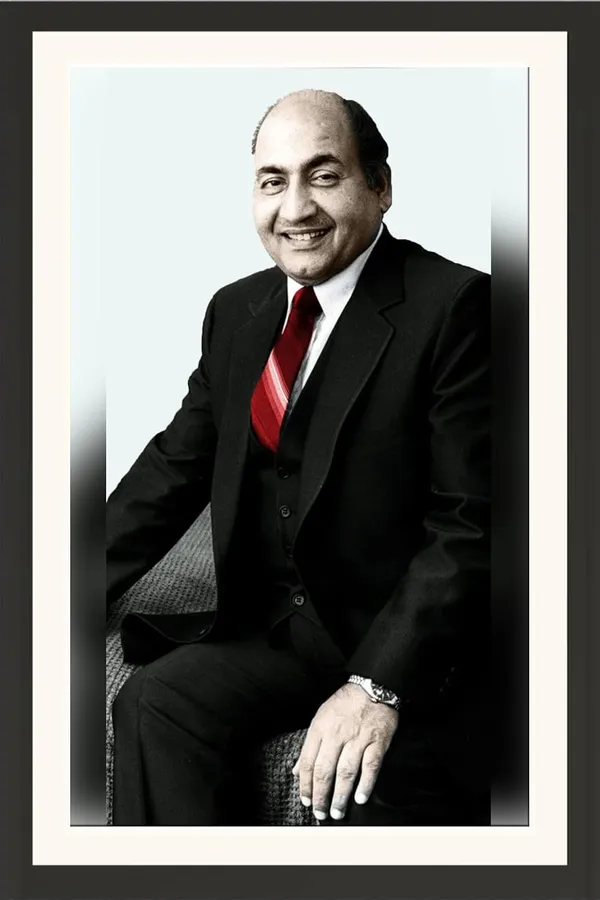 Mohammed_Rafi_Colour_Photo_Frame_Without_Glass_–_Suit_&_Red_Tie_Portrait_Wall_Hanging