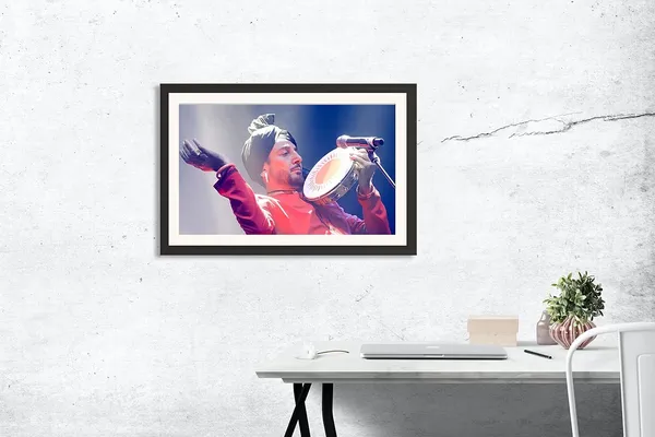 Gurdas_Maan_Photo_Frame_Without_Glass_–_Live_Performance_Wall_Art,_Punjabi_Folk_Icon
