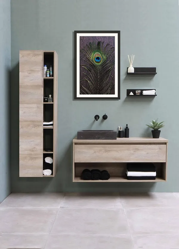 Single_Peacock_Feather_Krishna_Vastu_Art_Without_Glass_|_Lucky_Money_Frame