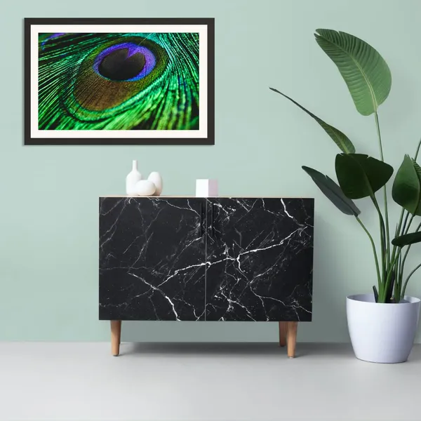 Peacock_Feather_Eye_Macro_Vastu_Art_Without_Glass_|_Evil_Eye_Protection_Lucky_Frame