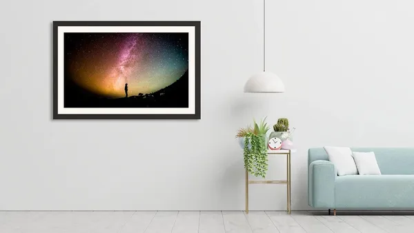 Milky_Way_Landscape_Wall_Art_Silhouette_Figure_Photo_Frame_Without_Glass