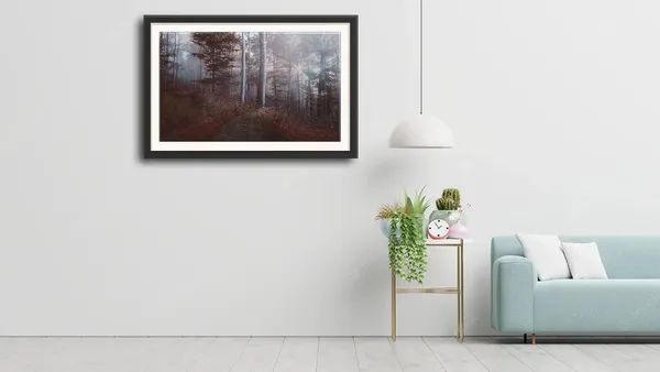 Forest_Wall_Art_Foggy_Pine_Landscape_Photo_Frame_Without_Glass
