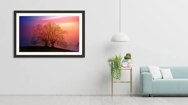 Pink_Sunset_Wall_Art_Tree_Silhouette_Landscape_Photo_Frame_Without_Glass