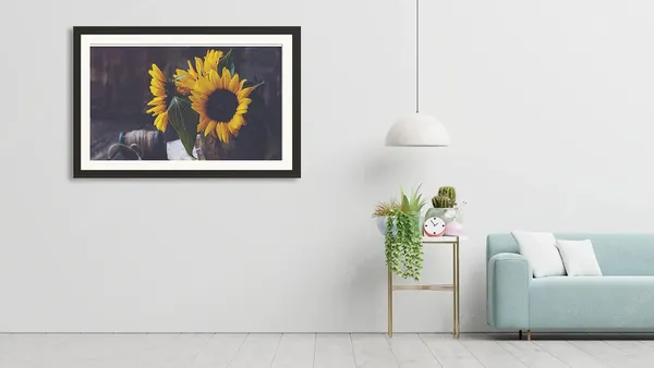 Sun_Flower_Wall_Hanging_Framed_Photo_Without_Glass