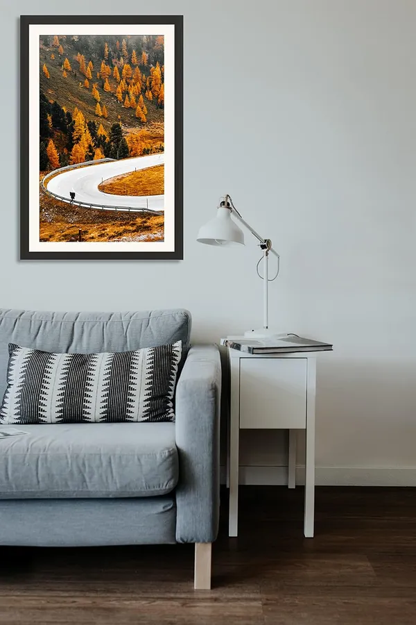 Mountain_Road_Landscape_Wall_Art_Golden_Autumn_Photo_Frame_Without_Glass