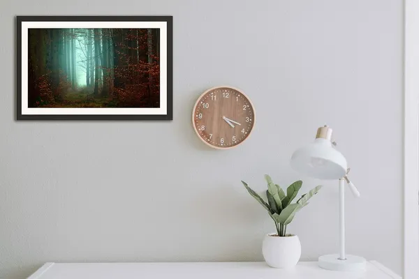 Forest_Wall_Art_Mystical_Teal_Glow_Landscape_Photo_Frame_Without_Glass