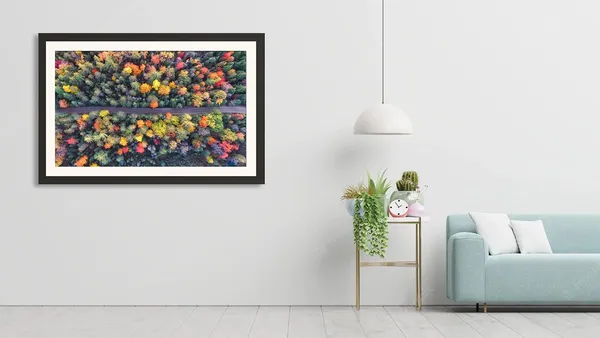 Aerial_Autumn_Landscape_Wall_Art_Colorful_Forest_Road_Photo_Frame_Without_Glass