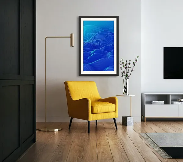 Framed_Abstract_Art_Print_Without_Glass