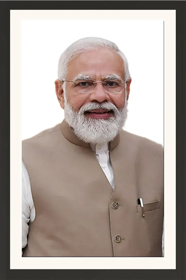 Modi_Ji_Photo_Frame_Without_Glass_–_Classic_Formal_Vest_Portrait_Wall_Art