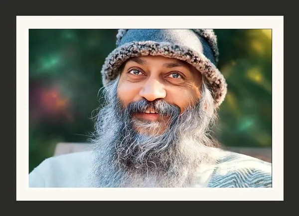Bhagwan_Rajneesh_Smiling_Portrait_Framed_Photo_-_13X18_and_18X24_Inch_Premium_Frame_Without_Glass_|_Living_Room_Wall_Art