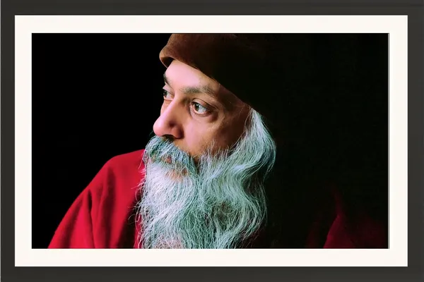 Bhagwan_Rajneesh_Osho_Side_Profile_Frame_Without_Glass