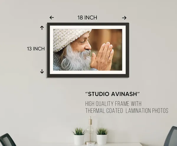 Osho_Photo_Praying_Close_Portrait_Frame_Without_Glass