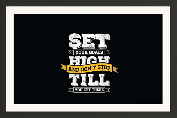 Set_Your_Goals_High_Motivational_Quotes_Poster_Frame_Without_Glass
