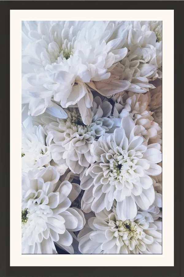 White_Flower_Wall_Hanging_Framed_Photo_Without_Glass