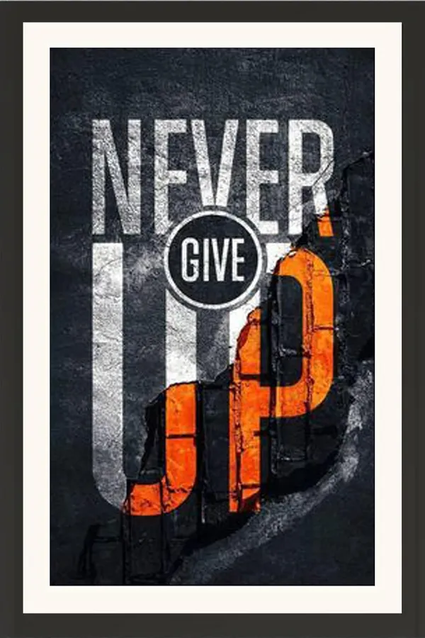 Never_Give_Up_Quote_Wall_Hanging_Framed_Photo_Without_Glass