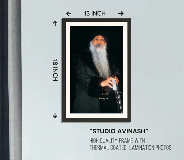 Bhagwan_Rajneesh_Photo_Cane_Portrait_Frame_Without_Glass_|_Osho's_Favorite_Black_Elegant_Outfit_