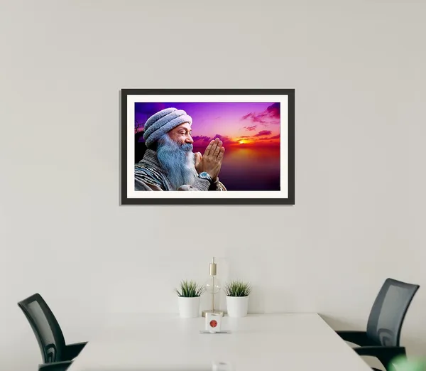 Rajneesh_Osho_Bhagwan_Photo_Sunset_Prayer_Frame_Without_Glass